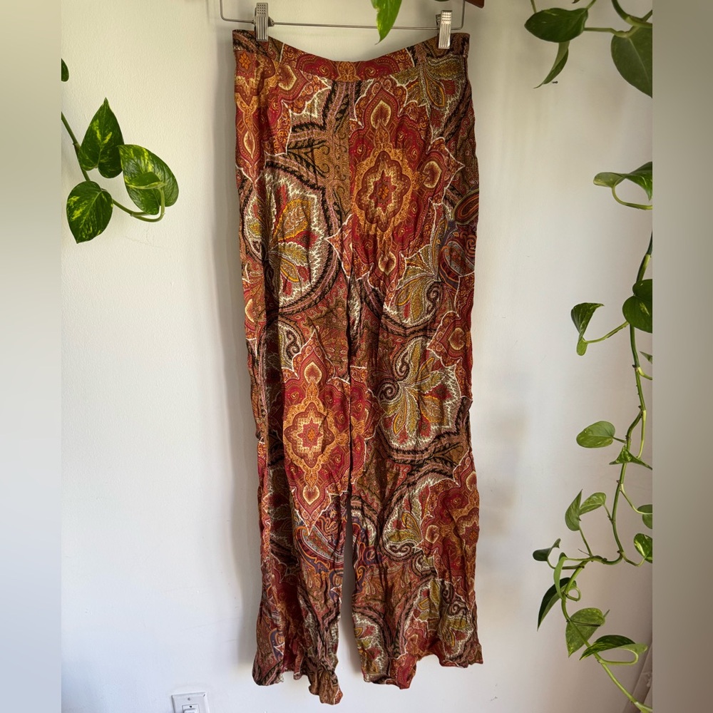 ZARA Paisley Wide-Leg Pants NWT ✨ - Picture 7 of 7